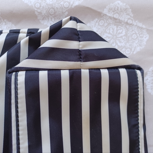 Kate Spade WATSON Lane Maya FRENCH Stripes Nylon Tote Shopper Bag Top Zip - Picture 5 of 8